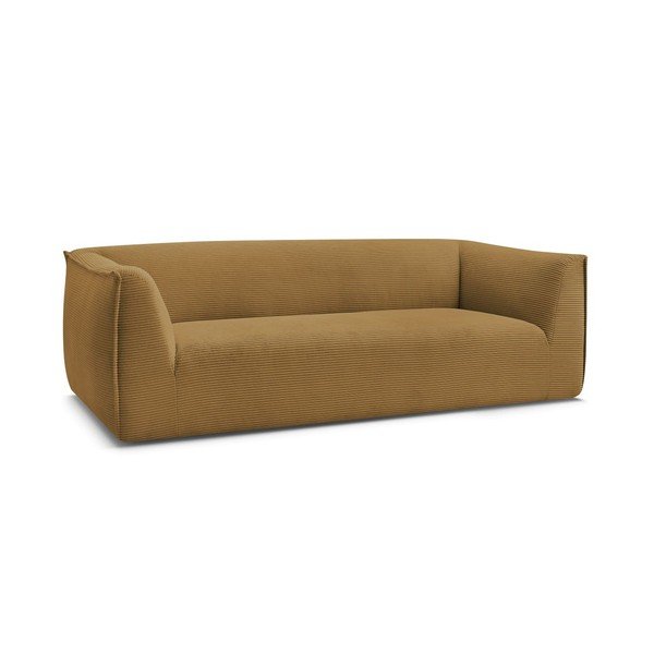 Garstyčių spalvos sofa iš kordinio velveto 242 cm Giorgia – Bobochic Paris-image-2