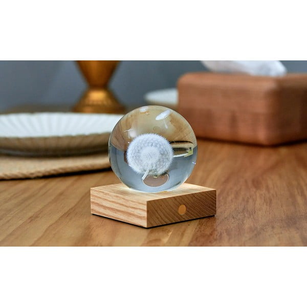 Tamsiai rudos spalvos šviečianti dekoracija USB Amber – Gingko-image-4