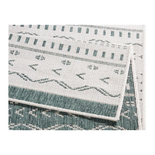 Žalios ir kreminės spalvos dvipusis lauko kilimas NORTHRUGS Kuba, 80 x 250 cm-image-3