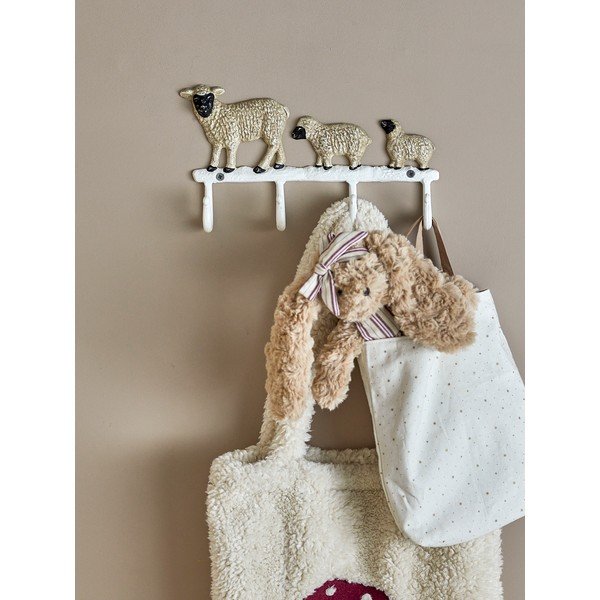 Iš metalo vaikiška drabužių kabykla baltos spalvos Dolly – Bloomingville Mini-image-3