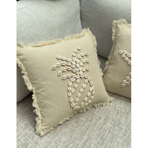 Iš medvilnės dekoratyvinis pagalvės užvalkalas 43x43 cm Seashells – Mioli Decor-image-4