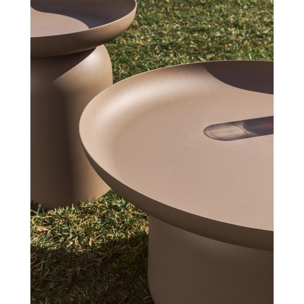 Iš metalo apvalios formos sodo kavos staliukas ø 70 cm Arcola – Kave Home-image-2
