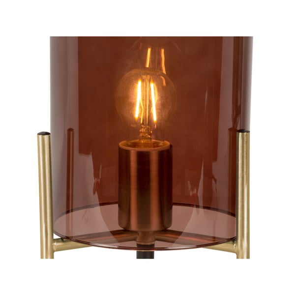 Rudo stiklo stalinis šviestuvas Leitmotiv Bell, aukštis 30 cm-image-4