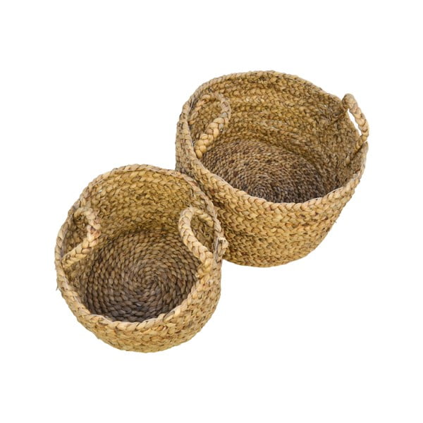 2 vandens hiacintų krepšių rinkinys HSM kolekcija Natūralu-image-2