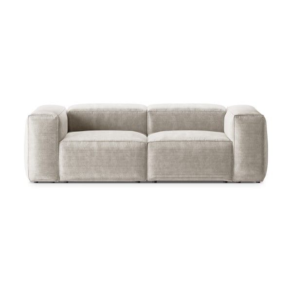 Smėlio spalvos iš kordinio velveto sofa 224 cm Bergamo – Cosmopolitan Design