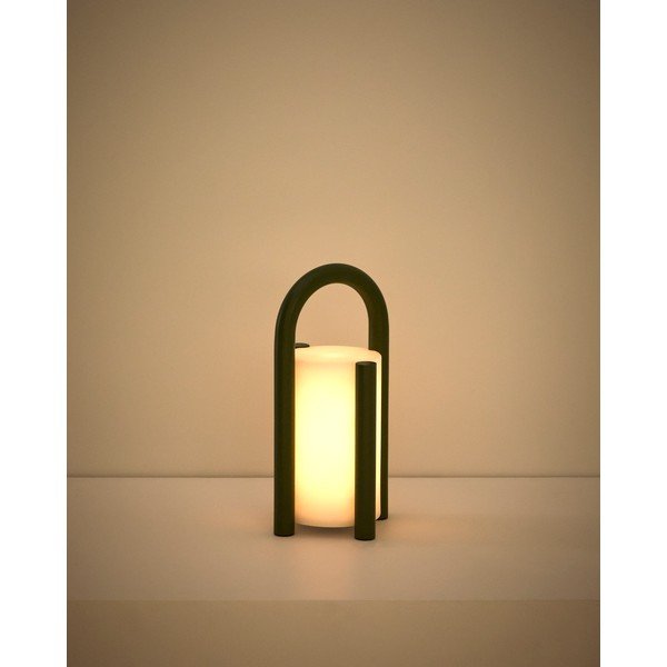Nešiojamas lauko šviestuvas LED USB ø 14 cm Leros – Kave Home-image-1