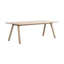 Iš ąžuolo masyvo prailginamas valgomojo stalas 95x220 cm Clapperton – Rowico