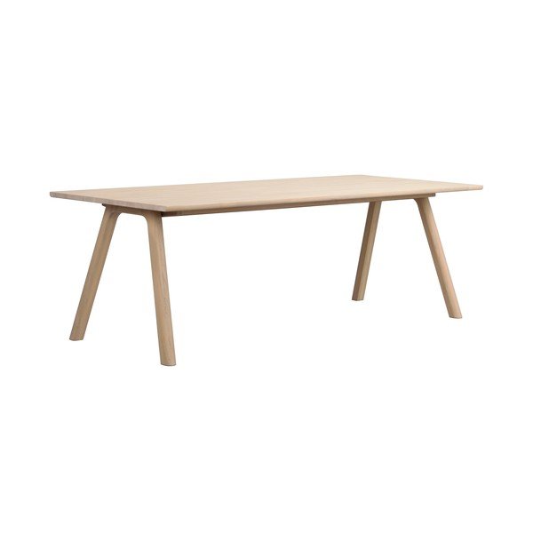 Iš ąžuolo masyvo prailginamas valgomojo stalas 95x220 cm Clapperton – Rowico