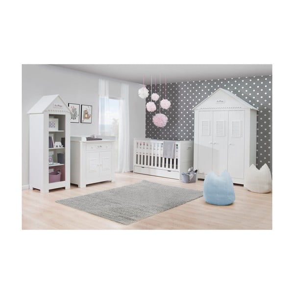 Baltas vystymo stalas montuojamas ant komodos Pinio Marseille-image-4