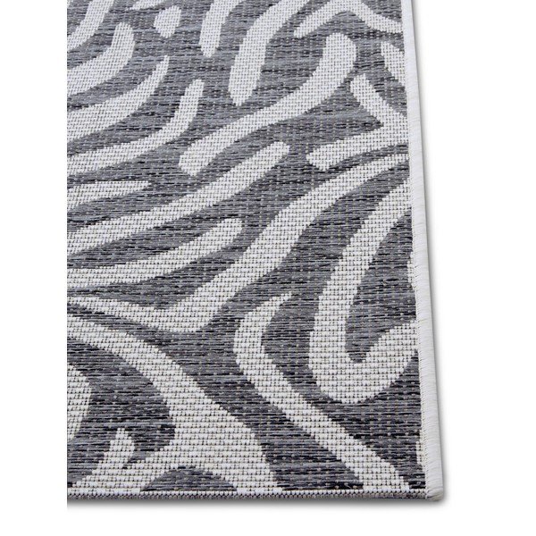 Pilkos ir smėlio spalvos lauko kilimas NORTHRUGS Cebra, 160 x 230 cm-image-2