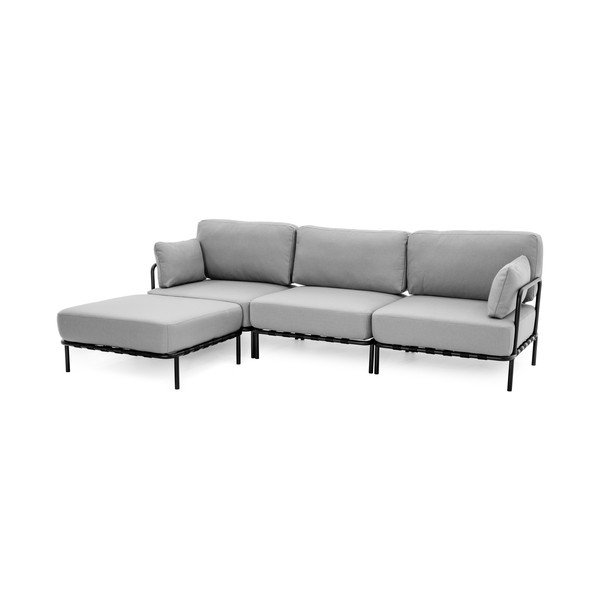 Sodo modulinė sofa šviesiai pilkos spalvos 234 cm Salve – Sit Sit-image-3