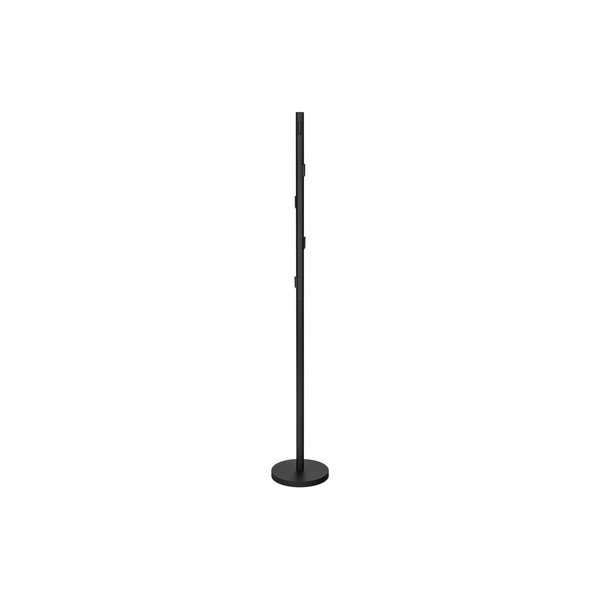 Juodos spalvos iš metalo palto stovas ø 25x183 cm Yuko – noo.ma
