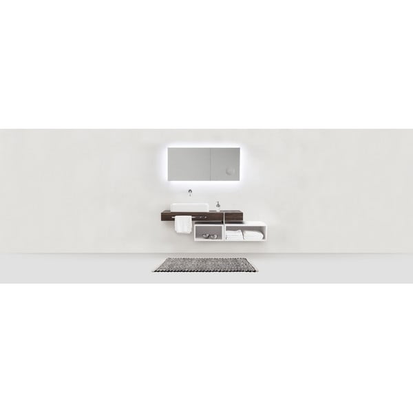 Juodos ir baltos spalvos iš tekstilės vonios kilimėlis 50x80 cm Covelo – Wenko-image-4