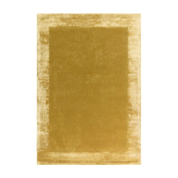 Rankų darbo iš vilnos mišinio kilimas ochros spalvos 120x170 cm Ascot – Asiatic Carpets