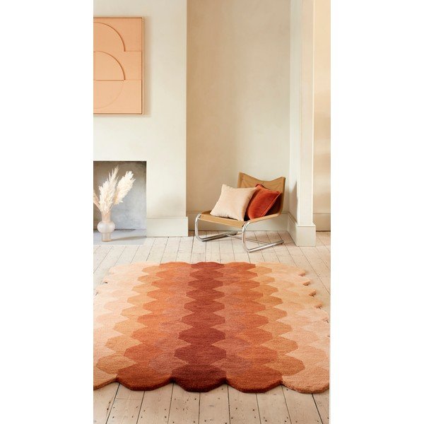 Kilimas iš vilnos raudonos plytų spalvos 160x230 cm Hive – Asiatic Carpets-image-1