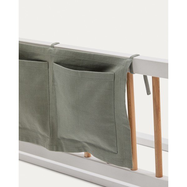 Žalios spalvos iš medvilnės lovytės kišeninė kabykla 45 cm Laily – Kave Home-image-2