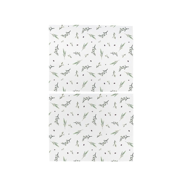 Iš tekstilės padėkliukai 2 vnt. su Kalėdų motyvu 35x45 cm Delicate Green – Butter Kings