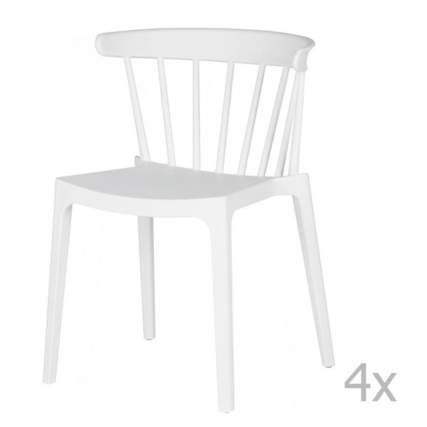 4 baltų kėdžių rinkinys De Eekhoorn Daan