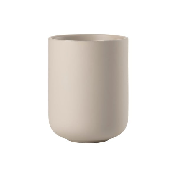 Smėlio spalvos iš molio dantų šepetėlio indas Sensu – Zone