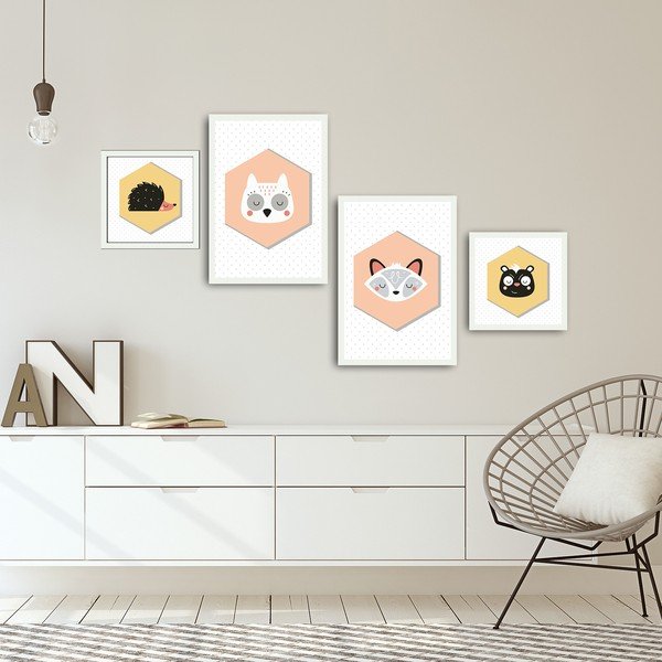 4 paveikslų rinkinys "Alpyros Hurgo-image-1