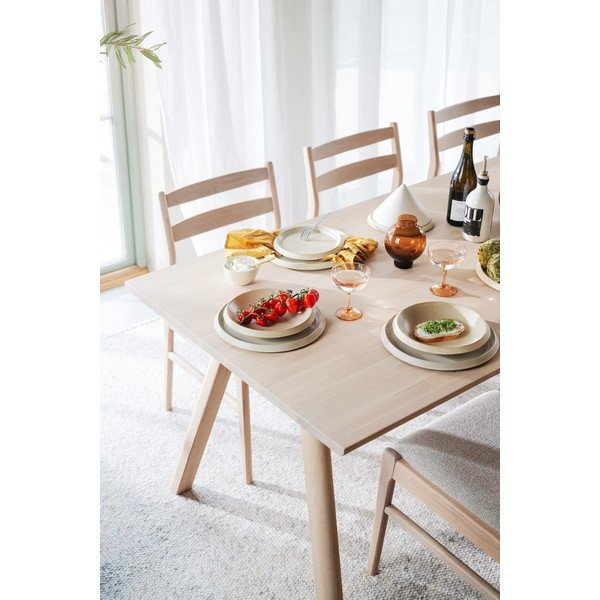 Iš ąžuolo masyvo prailginamas valgomojo stalas 95x220 cm Clapperton – Rowico-image-4