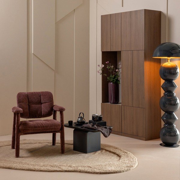 Tamsios natūralios spalvos modulinė spinta 108x215 cm Build – WOOOD-image-2