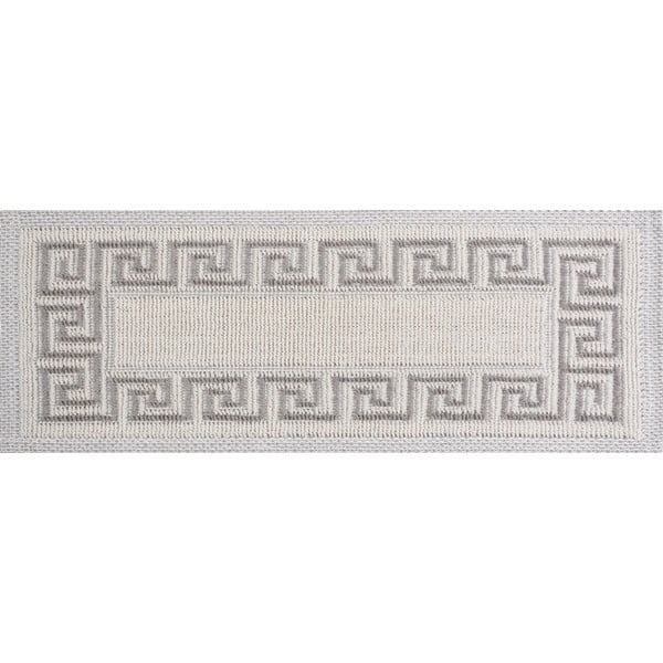 Iš medvilnės laiptų kilimėlių rinkiniai kreminės spalvos 16 vnt. 25x65 cm Versace Bej – Vitaus