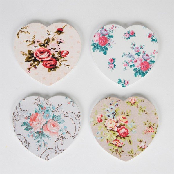 4 padėkliukų rinkinys "Sass & BelleRose Heart-image-2