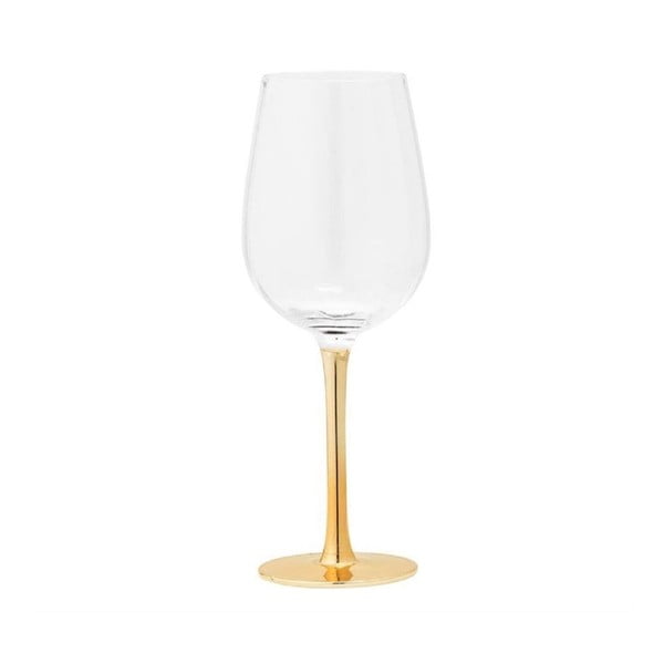 Vyno taurė Bloomingville Clear Gold