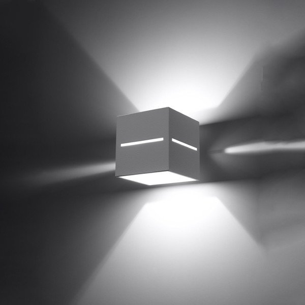 Sieninė lempa baltos spalvos Lorum – Sollux-image-2