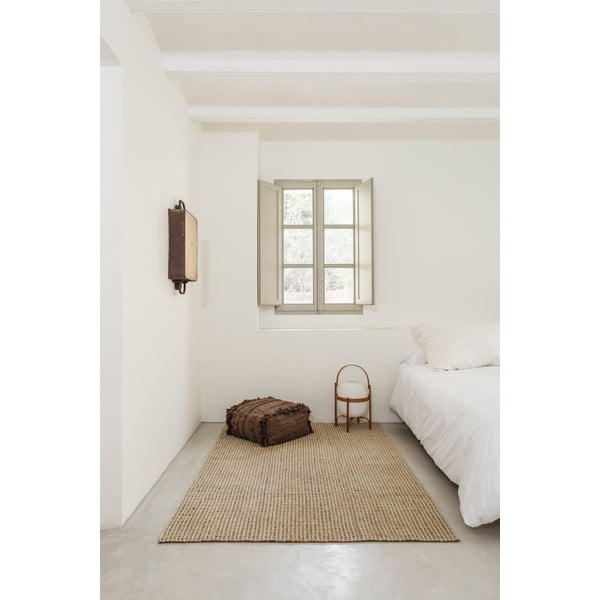 Skalbiamas/rankų darbo khaki spalvos iš vilnos kilimas 80x140 cm Unexpected Wool – Lorena Canals-image-2