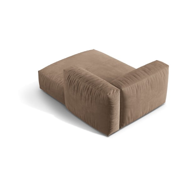 Šviesiai rudos spalvos iš velveto modulinė sofos dalis (su dešiniuoju kampu) Martina – Micadoni -image-3