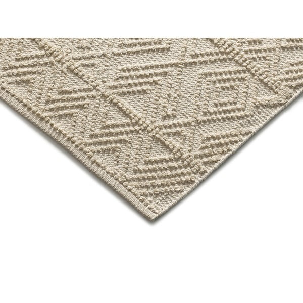 Skalbiamas/rankų darbo iš perdirbtos medvilnės kilimas kreminės spalvos 160x230 cm Pamuk – Universal-image-2