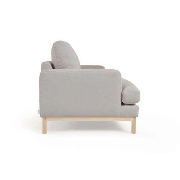 Pilkos spalvos sofa iš boucle 203 cm Mihaela – Kave Home-image-3