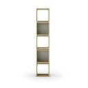 Knygų spinta  žalios spalvos/natūralios spalvos iš ąžuolo 32x167 cm Lofty – Marckeric