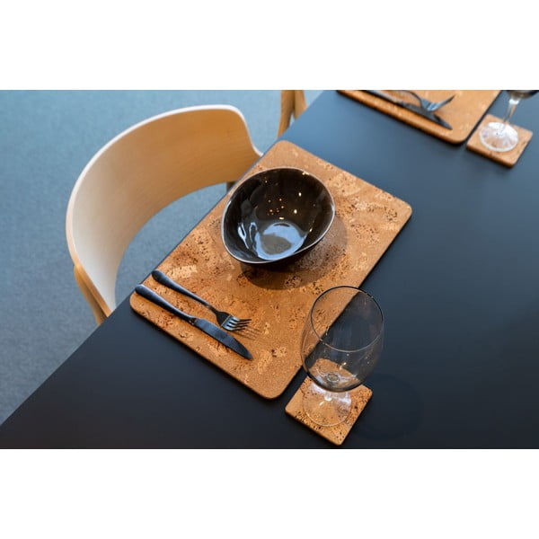 Padėkliukai natūralios spalvos iš kamštinio pluošto  4 vnt. Querco – ZicZac-image-2