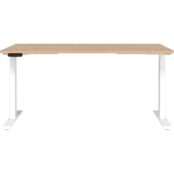 Elektra reguliuojamas aukštis reguliuojamas darbo stalas su ąžuolo dekoro stalviršiu 80x160 cm Jet – Germania-image-1