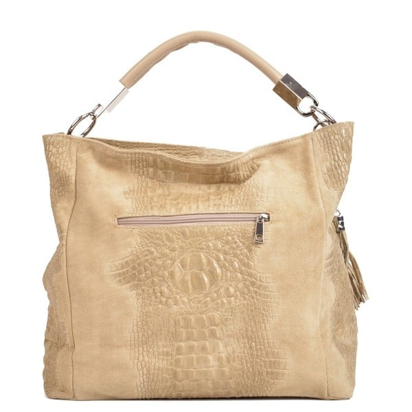 Rudos ir smėlio spalvos odinė rankinė Sofia Cardoni Manu-image-4