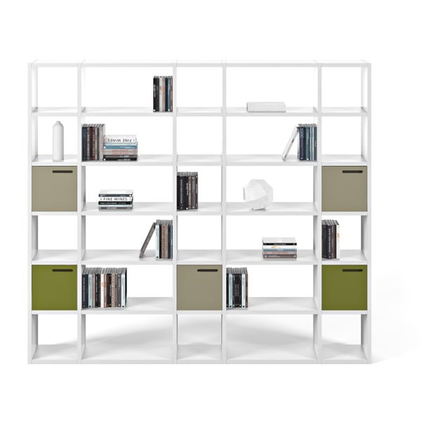 TemaHome Pombal balta knygų spinta, aukštis 224 cm-image-3