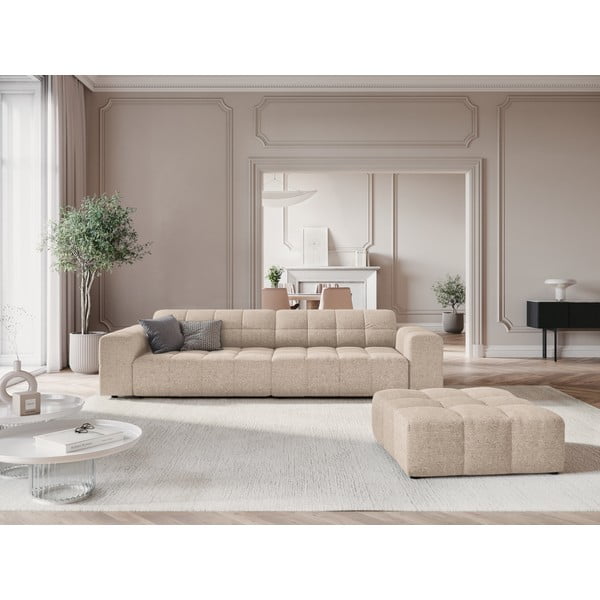 Sofa smėlio spalvos 244 cm Chicago – Cosmopolitan Design-image-1