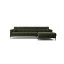 Kampinė sofa žalios spalvos (su dešiniuoju kampu) Bali – Cosmopolitan Design