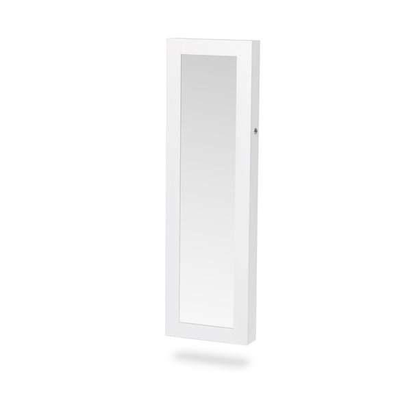 Balta sieninė papuošalų dėžutė su veidrodžiu Bonami Essentials Bien