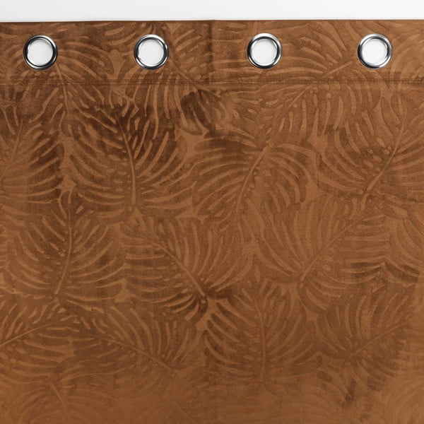 Užuolaida iš velveto rudos spalvos 140x240 cm Analia – douceur d'intérieur-image-2