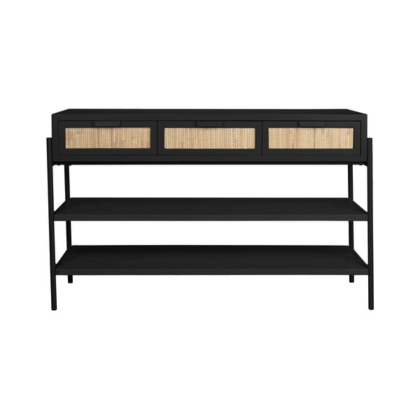 Konsolinis staliukas juodos spalvos 38x120 cm Yasu – Dutchbone