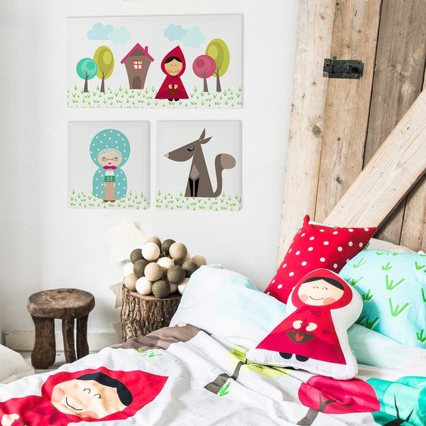 Vaikiškas paveikslas 27x27 cm Grandma – Mr. Fox-image-1