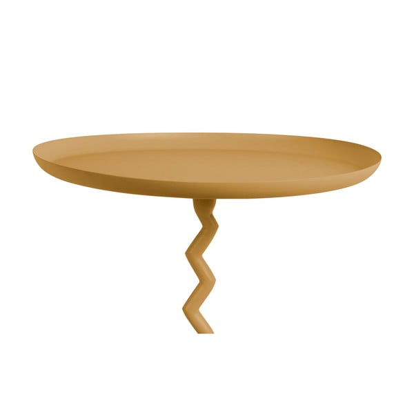 Iš metalo apvalios formos šoninis stalas ø 40 cm Zig Zag – Leitmotiv-image-2