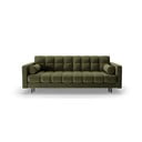 Žalios spalvos iš velveto sulankstoma/su sandėliavimo vieta sofa 222 cm Bali – Cosmopolitan Design