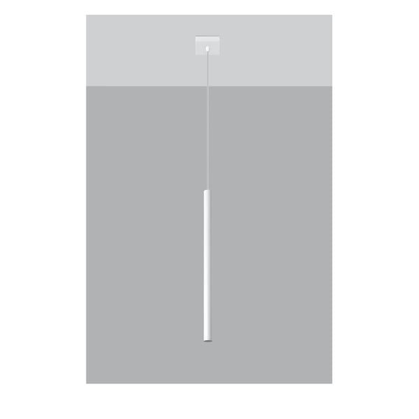 Baltas pakabinamas šviestuvas Sollux Fideus Single-image-2