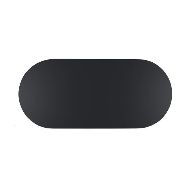 Juodas padėkliukas su tamsintu veidrodžiu PT LIVING Oval, plotis 18 cm-image-2