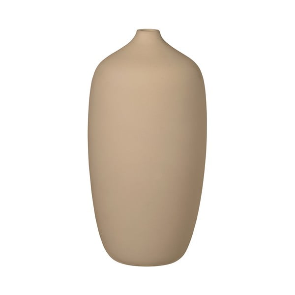 Smėlio spalvos keraminė vaza Blomus Nomad, aukštis 25 cm